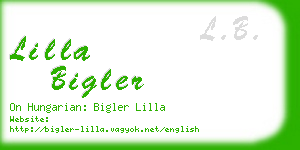 lilla bigler business card